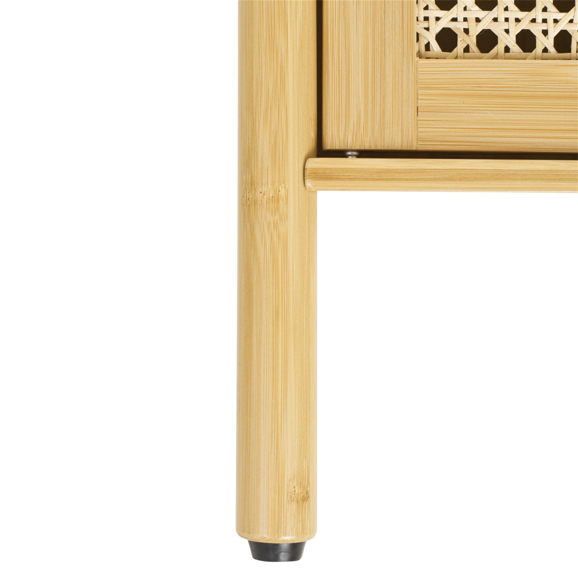 Resenkos Natural Bamboo Buffet Sideboard Storage Cabinet with Rattan Decorated Doors, Kitchen Cupboard Console Table, Accent Cabinet Resenkos Natural Bamboo Buffet Sideboard Storage Cabinet with Rattan Decorated Doors, Kitchen Cupboard Console Table, Accent Cabinet