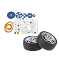 thumbnail image 1 of 80 Piezas Polea Engranajes con Banda Elástica Ruedas Accesorios Automóvil Motocicleta Coche Compatibilidad Universal Duradero Yotijar  Engranajes de plástico, 1 of 10