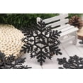 thumbnail image 3 of THONZER 32pcs Glitter Snowflake Ornament 4 Inch for Christmas Tree Decoration, 3 of 6