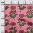 thumbnail image 1 of oneOone Polyester Lycra Medium Pink Fabric Floral Block Sewing Fabric By The Yard Printed Diy Clothing Sewing Supplies 56 Inch Wide, 1 of 4