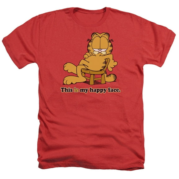 Garfield - Happy Face - Heather Short Sleeve Shirt - XX-Large
