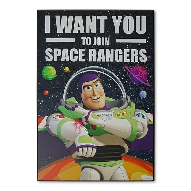 Decoración mural plateada Buffalo Disney Toy Story Buzz Lightyear