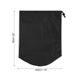 thumbnail image 2 of Saco de Stuff Uxcell, saco exterior impermeable de 10x20 pulgadas con cordón y tapa contra el polvo para acampar, negro, 2 of 7