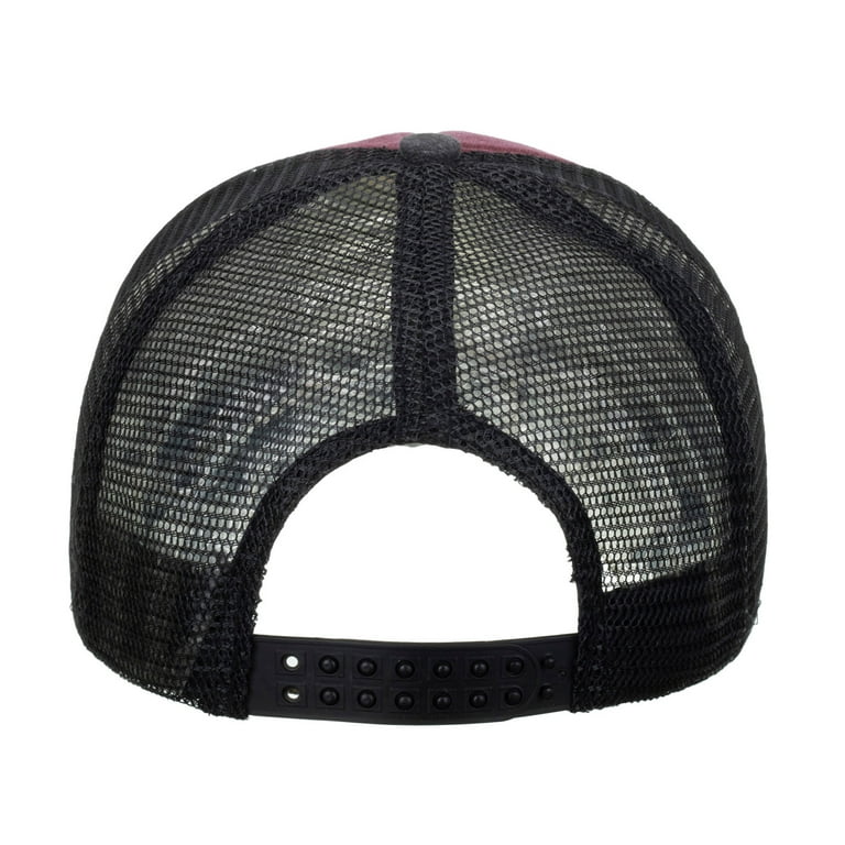 Unisex Contrast Color Baseball Cap, Breathable Mesh Snapback Hat - Main Image