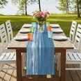thumbnail image 4 of Table Runners 72 Inches Long Dress Scarves, Vintage Blue Farmhouse Kitchen/Dining Table Runner, Coffee Tablerunners, Modern Abstract Art Ombre 16x72 Inch, 4 of 9