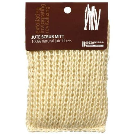Schroeder & Tremayne, Inc. Botanical Bath Jute Scrub Mitt, 1ct