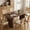 Walnut, variant on 62" Rectangular Black Walnut Color Dining Table for 6–8 People, Large Kitchen Table with Grid Base Design for Dining Room, Living Room, Office