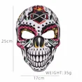 thumbnail image 1 of Máscara de Calavera del Día de los muertos, máscara mexicana de huesos completos, utilería para festivales, suministros para fiestas de Halloween, 1 of 5