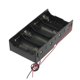 thumbnail image 1 of Black 4 x 1.5V D Battery Holder Storage Case Box w Wire Leads, 1 of 2