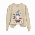 thumbnail image 5 of Towmus Christmas Sweatshirts for Women Funny Santa Xmas Tree Graphic Sweatshirt Loose Casual Pullover Tops, 5 of 6