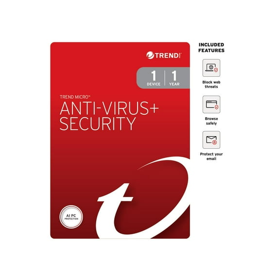 Trend Micro Antivirus 1 User, 1 Year Subscription [Digital Download]
