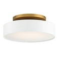 thumbnail image 2 of WAC Lighting Manhattan 20" LED 2700K Contemporary Aluminum Flush Mount in Nickel, 2 of 2