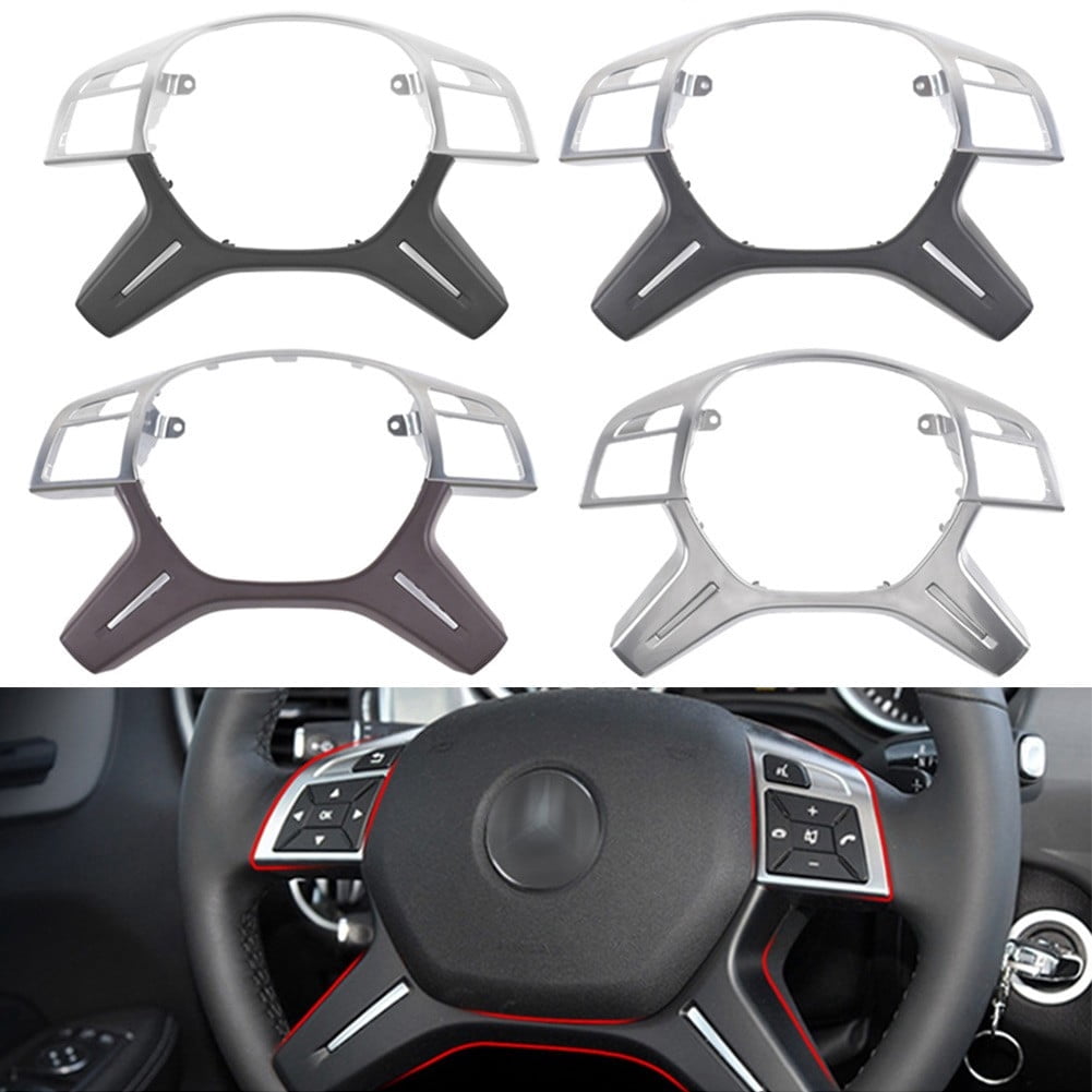 Steering Wheel Trim Panel For Mercedes ML GL GLS W166 W204 W212 Car Steering Wheel Center Bezel Cover Trim Interior Accessories