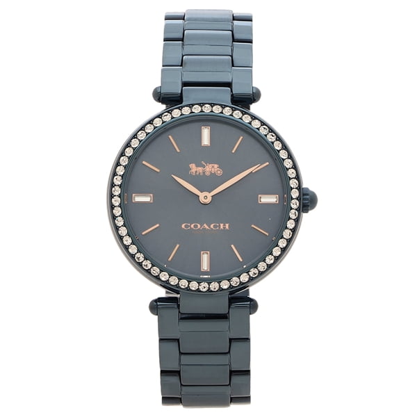 Coach - Coach New York Crystal Diamond Analog Business Ladies Blue Band