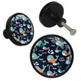 thumbnail image 2 of 4 Pcs Whale Knobs for Kitchen Cabinet Cupboard Dresser Bookcase Drawer Pulls Handles Round Home Decor, 2 of 5