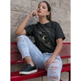 thumbnail image 2 of The Moon. Card Shaped T-Shirt Women -Smartprints Designs, Female 3X-Large, 2 of 4