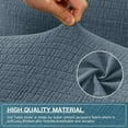 thumbnail image 5 of H.VERSAILTEX 100% Waterproof Jacquard Stretch Futon Slipcover Non-slip Armless Sofa Cover Washable Furniture Protector with Elastic Bottom for Kids and Pets, Stone Blue, 5 of 7