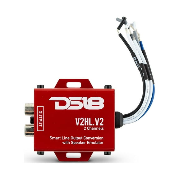 DS18 V2HL.V2 Hi/Lo Converter 2-Channel with Speaker Emulator (Remote out)
