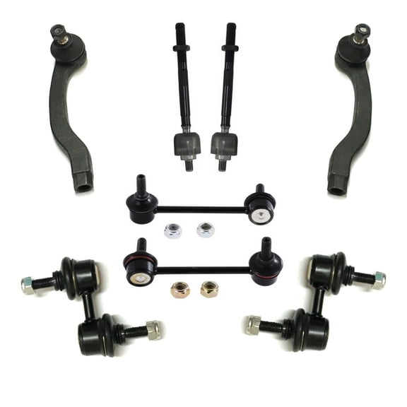 8 Pc Rear & Front Suspension Kit Outer Inner Tie Rod Ends   Sway Bar Links Fits select: 1997-2001 HONDA CR-V