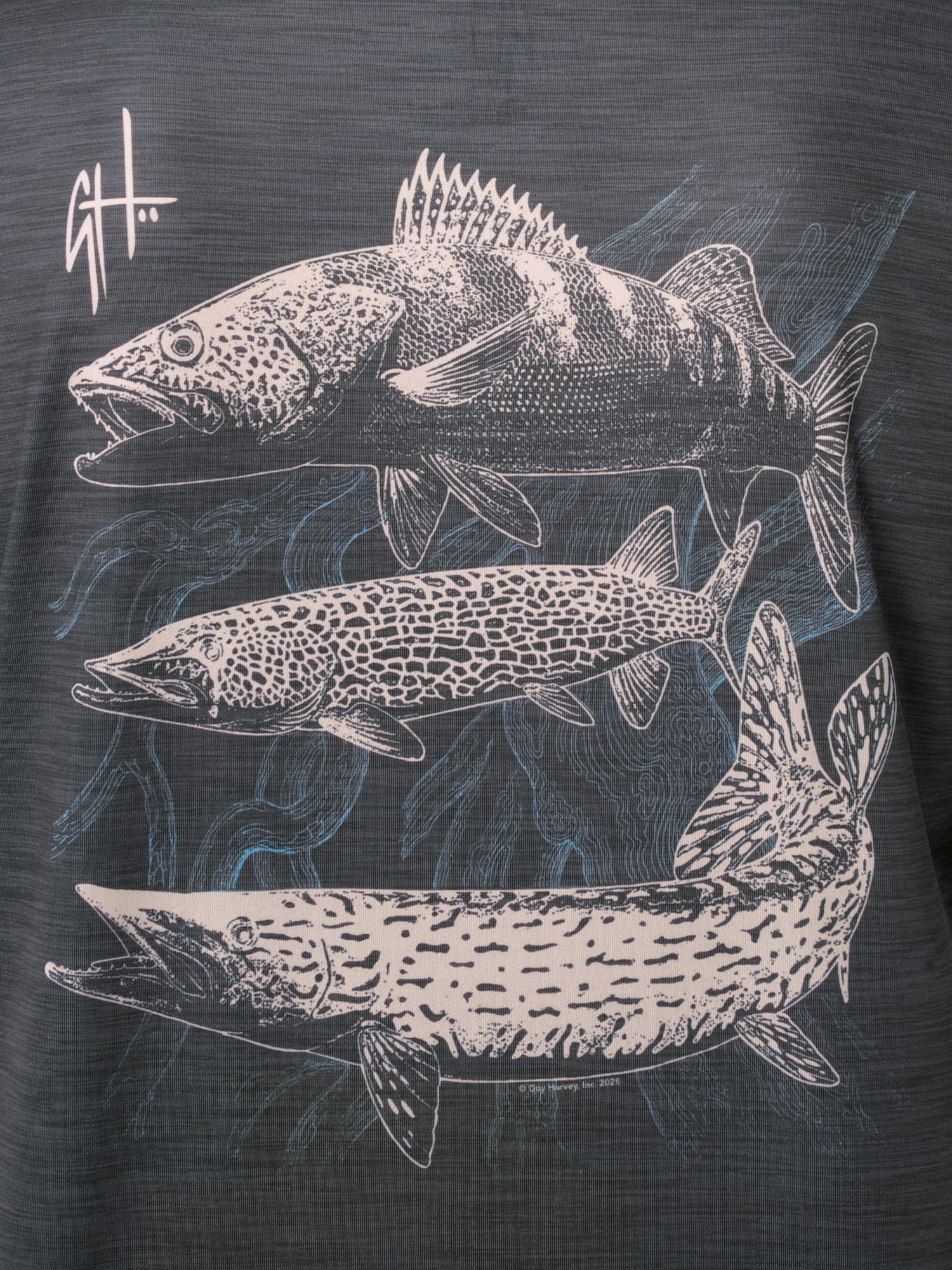 GH BY GUY HARVEY Men's Long Sleeve Sun Protection Northern Three Hoodie