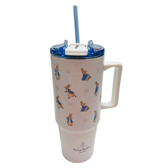 Beatrix Potter World of Peter Rabbit Insulated 32oz Stainless Steel Tumbler, Lid