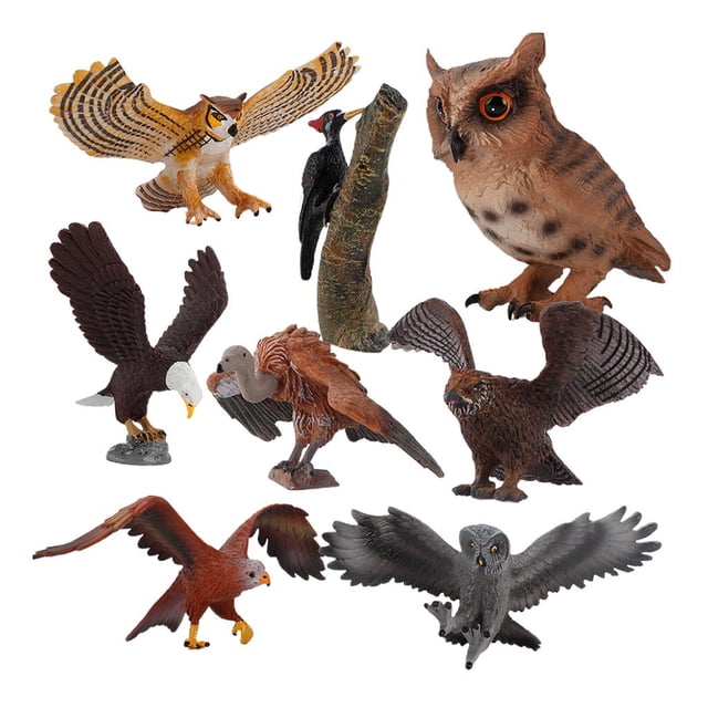 Modelo de de águila calva simulado de pájaro realistas de acción de águila de plástico para colección de juguetes educativos de ci Hugo aves silvestres animales figura
