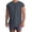 Dark Gray, variant on Migroa Men's Boxy Raw Cut Tee Short Sleeve Round Neck T Shirts Casual Basic Tops Black S