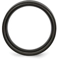 thumbnail image 3 of Chisel Titanium Polished Black IP-plated with Grey Carbon Fiber Inlay 8.2mm Band - Ring Size 12.5, 3 of 8