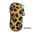 thumbnail image 4 of ZICANCN Sunglasses Soft Case, Leopard Print Cool Background Neoprene Zipper Eyeglass Case for Men Women, 4 of 9