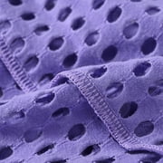 TANBOM Men's Long Leg Breathable Mesh Boxer Briefs Underwear, Purple, 1-Pack, S