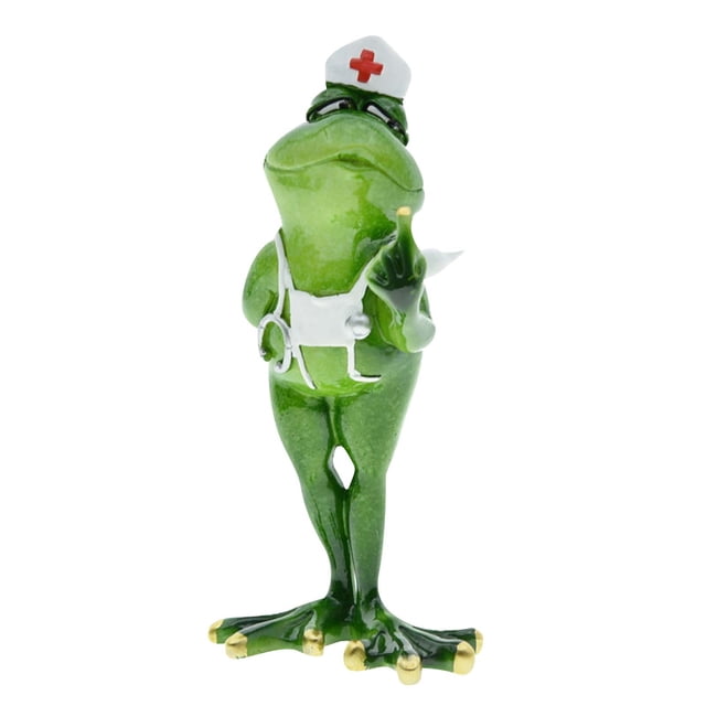 Fiudx Divertida Estatua de Resina, Diseño de Fotógrafo Dentista Vaquero, Color Verde Vibrante, Artesanía Duradera, Decoración para Jardín y Oficina, Regalo Único para Cualquier Ocasión, 6 X 3 X 12 Pu