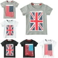 thumbnail image 5 of StylesILove Children American UK Flag Boy Tee Shirt (2-3 Years, USA Flag Black), 5 of 5