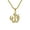 Gold - 25mm, variant on Men's Iced-Out Pendant Necklace with Rope Chain – Hip Hop Inspired Religious Statement & Jewelry, Gift for Him - 26mm Silver