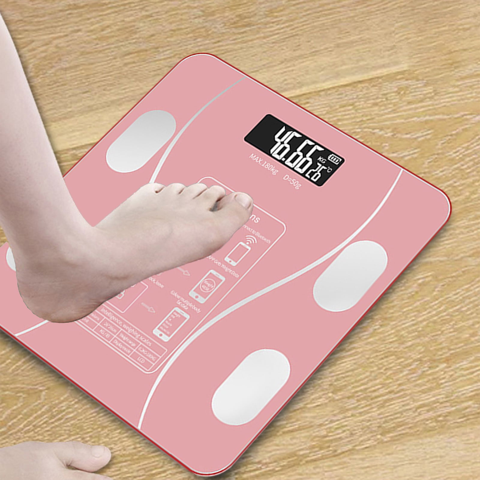 Qholemyo Digital Body Weight Scale Body Fat Scale Bathroom Scale Precise Weighing Scale For Daily Home Health Check