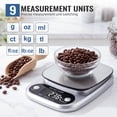 thumbnail image 2 of Arenviy Food Scale, 22lb Digital Kitchen Scale with 9 Units Tare Function & LCD Display, 304 Stainless Steel, Digital Grams and Ounces for Weight Loss, Baking, Cooking, Keto & Meal Prep, 2 of 8
