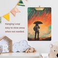 thumbnail image 4 of FORMRS Acrylic Clipboard with Low Profile Clip Standard A4 Letter Size, 12.5" x 9", Astronaut in Rain, 4 of 8