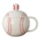 thumbnail image 4 of Taza de té pintada a mano con un motivo deportivo, hecha de porcelana; una taza de té única para Rojo, 4 of 9