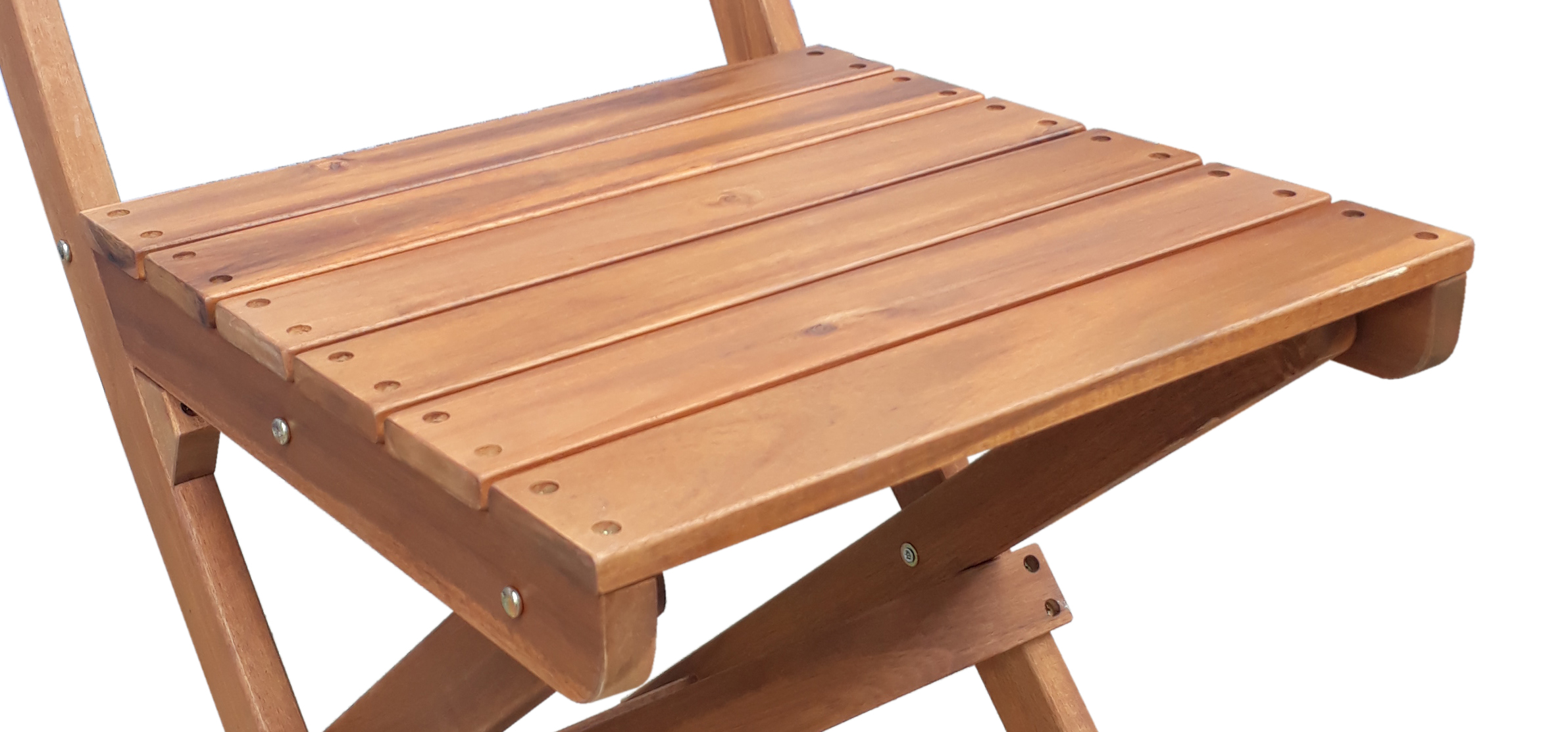 Mainstays Outdoor Patio 3-Piece Wood Bistro Set, Natural Color - image 4 of 16
