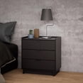 thumbnail image 5 of Prepac Simply Modern 26.5" White 3-Drawer Nightstand, 5 of 5