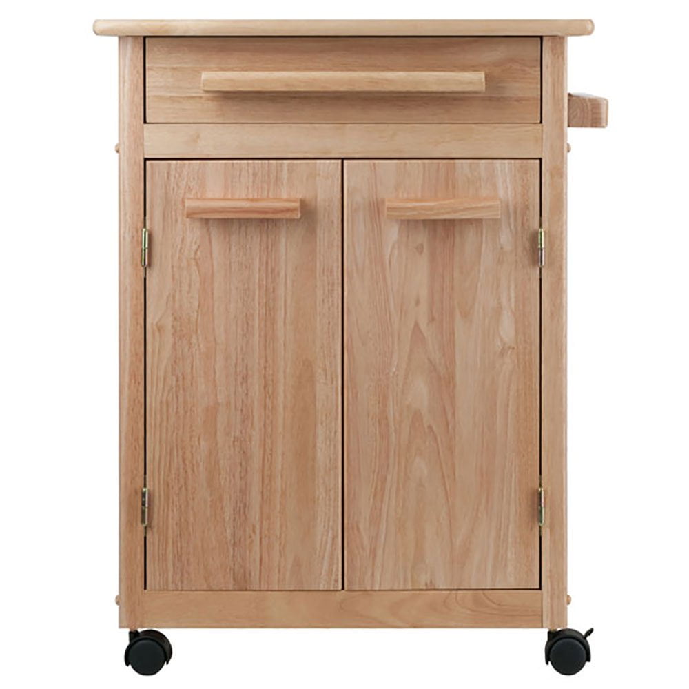 Winsome Wood Hackett Kitchen Storage Cart, Natural Finish