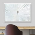 thumbnail image 3 of wall26 Framed Canvas Print Wall Art Vibrant Bright White Peacock Bird Feathers Nature Animals Photography Realism Rustic Scenic Landscape Colorful for Living Room, Bedroom, Office - 16"x24", 3 of 5