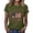 #01 Army Green, variant on Womens 250th Anniversary Usa Shirt Patriotic Patriotic Star Print Short Sleeve Crew Neck Soft Tops Red White Blue Loose Fit Stretchy Casual Summer Tees,XL,#01 Red