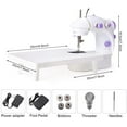 thumbnail image 4 of Purple Portable Sewing Machine with Foot Pedal-Dual Power Options, 4 of 5