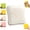 White, variant on Bread Squishy Slow Rising with Butter Scent, Realistic Toast Squishy, Soft & Sticky Sensory Fidget Fun Party Favors