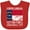 Red, variant on Inktastic Established November 21, 1789 North Carolina Flag Boys or Girls Baby Bib
