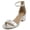 Silver, variant on Shoes Women Low Chunky Block Heel Sandals Open Toe Ankle Strap WEEKEND-S Silver 7