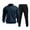 🔥 Navy, variant on Sentmoon Mens Sweatsuit Cargo Work Pants for Men Sweat Pants Men Men Casual Pullover Hooded Sports Solid Long Sleeve Trousers Two-Piece Elastic Waist Tracksuit for Travel and Lightweight Packing