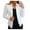 White, variant on Mifelio Blazers for Women, Women Fashion Casual Solid Long Sleeve Open Front Notched Collar Suit Cardigan Office Ladies Jacket Coat Cardigan Coats for Women Black L