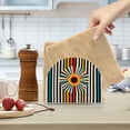 thumbnail image 2 of Yayeee Napkin Holder for Table Set of 2 Kitchen Paper Tissue Organization, Geometric Stripes, 2 of 8