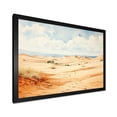 thumbnail image 2 of Designart "African Sand Dunes Desert Landscape V" Landscapes Framed Wall Art Decor - Global Yellow Desert Bedroom Framed Canvas Wall Art, 2 of 6